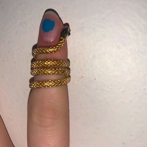Gold wrapping snake